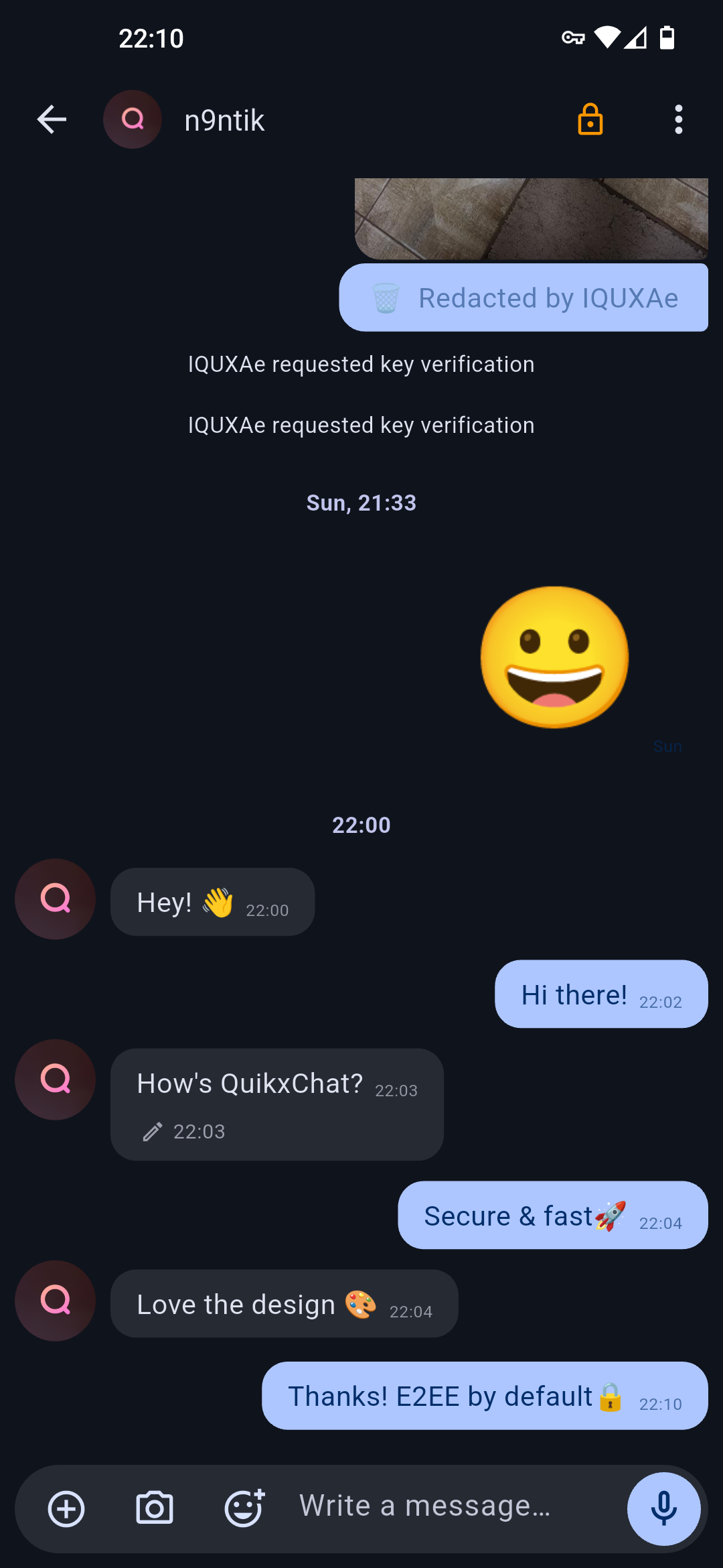 Chat details